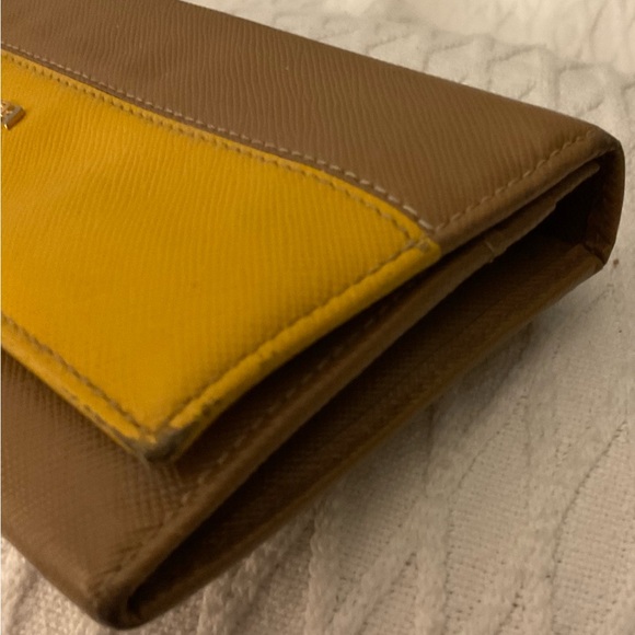 Prada Saffiano Leather Long Wallet